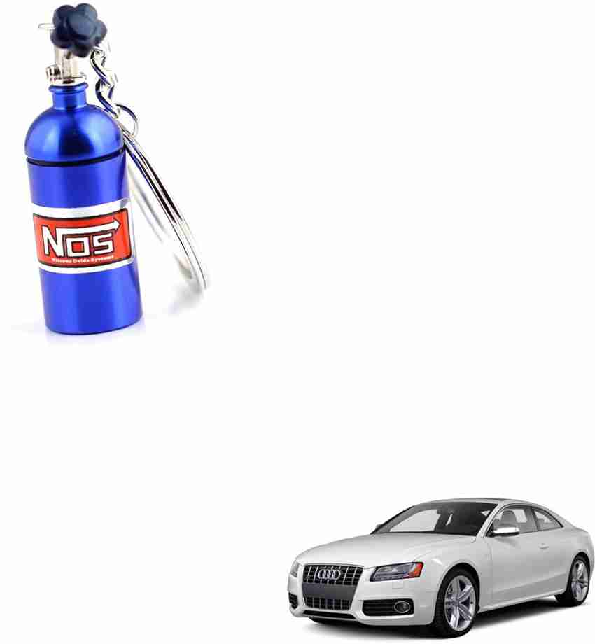 SEMAPHORE NOS Bottle Keychain Pill Box Storage Key Ring Blue for