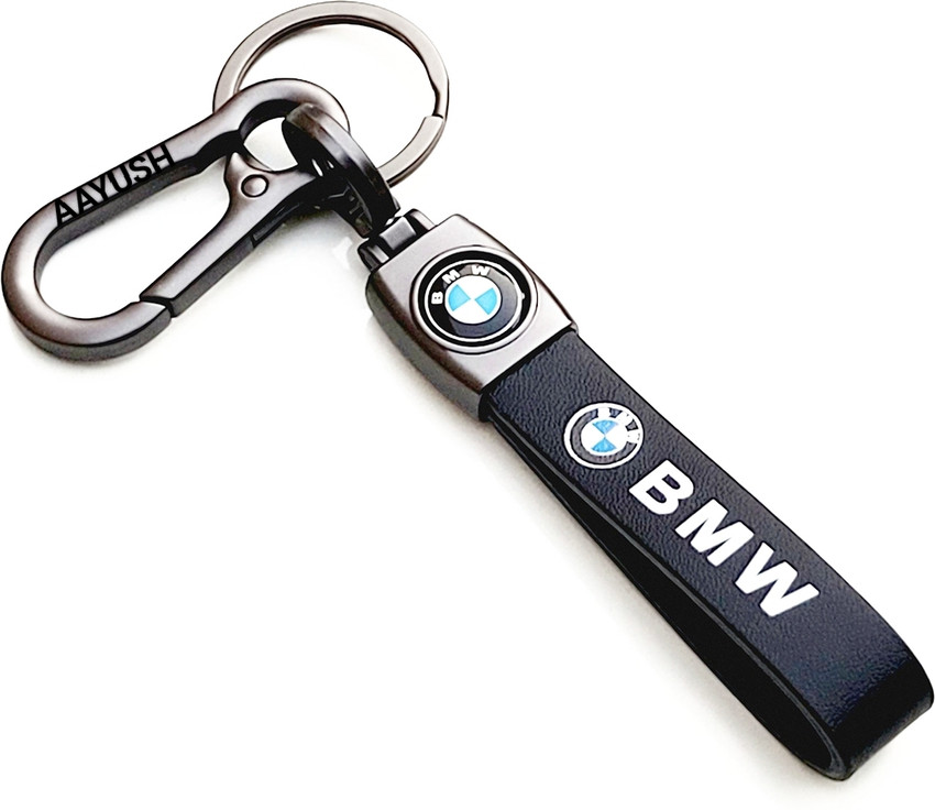 Bmw leather keyring best sale