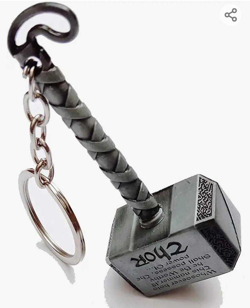 Plusbeauty Thor Keychain Hammer Thor Hammer Keychain Metal