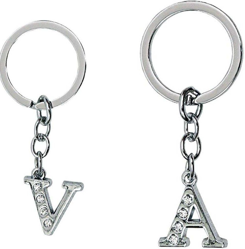 Newview Alphabet I Letter & Chain Challa Locking Key Chain Key