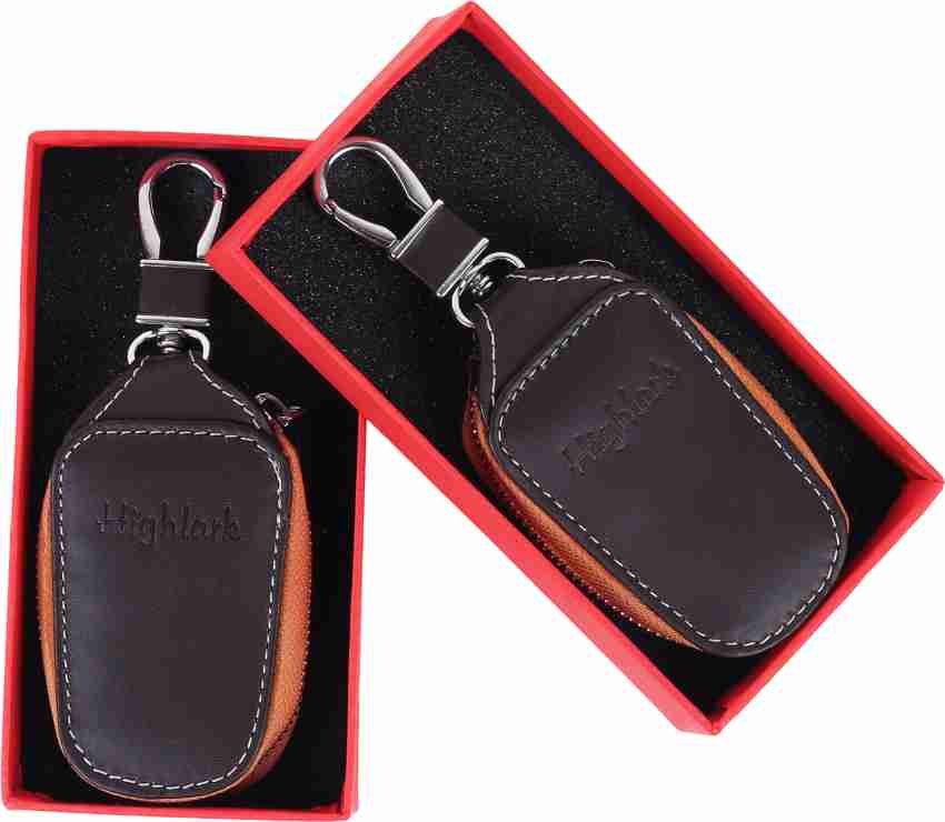DALUCI Genuine Leather Key Holder Case Keychains Pouch Bag Car Wallet Brown  Key Chain Price in India - Buy DALUCI Genuine Leather Key Holder Case  Keychains Pouch Bag Car Wallet Brown Key