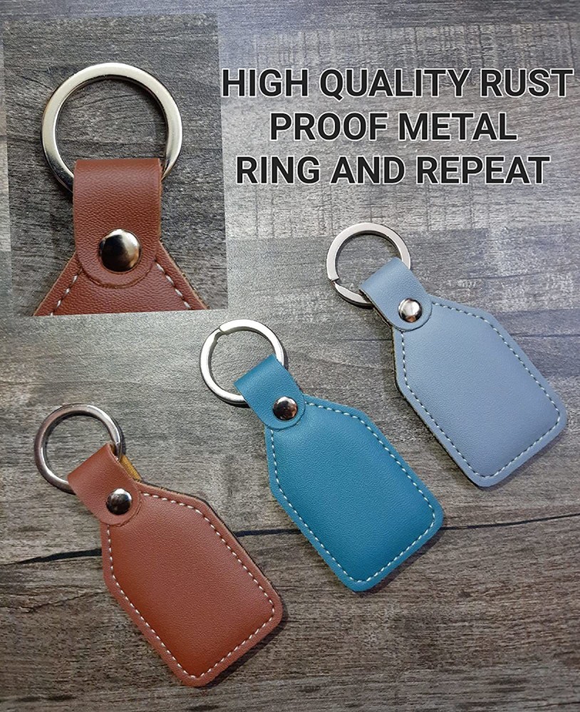 Metal Field Shop Leather Keychain Pad,Leather Keychain Hardware,Leather Notebook Fitting Tools 30pcs