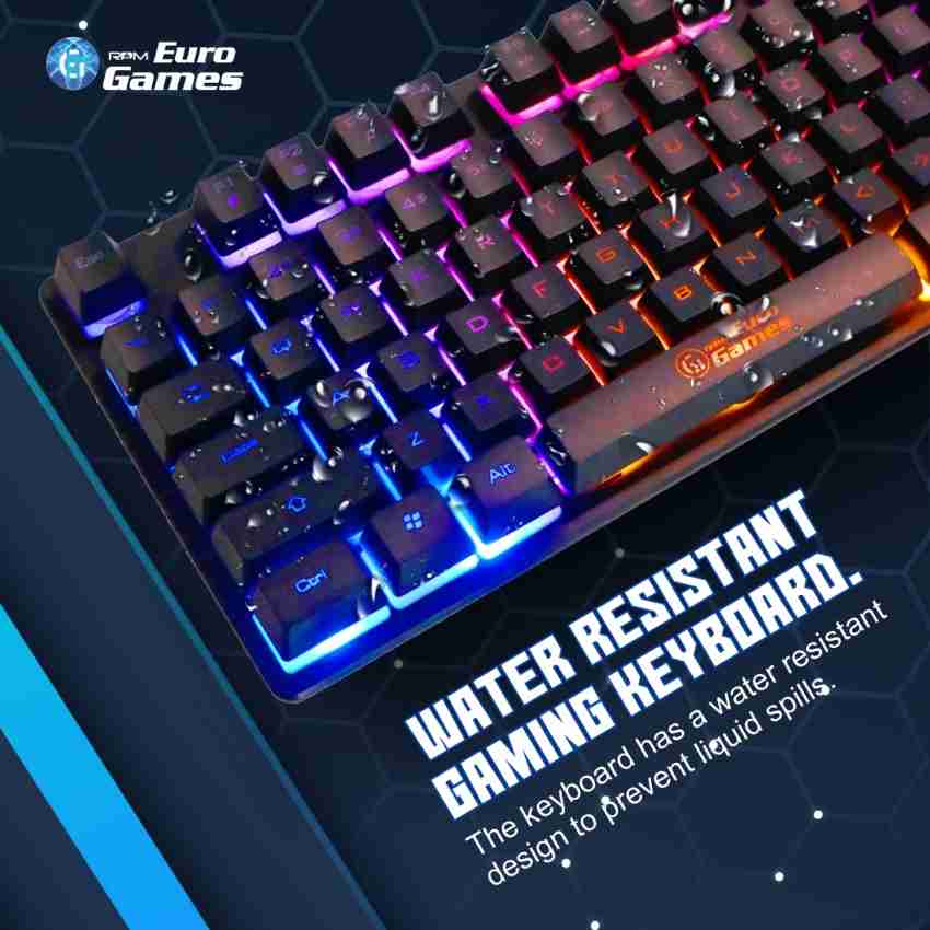 Water Test on Keyboard RPM Euro Games RGB Gaming Keyboard Unboxing