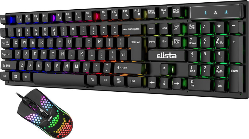 Elista ELS BOLT RGB Wired USB Keyboard Mouse Combo Wired USB
