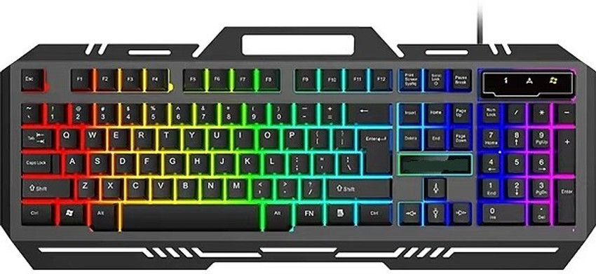  Buy RPM Euro Games Gaming Keyboard Wired, 87 Keys Space Saving  Design, Membrane Keyboard with Mechanical Feel