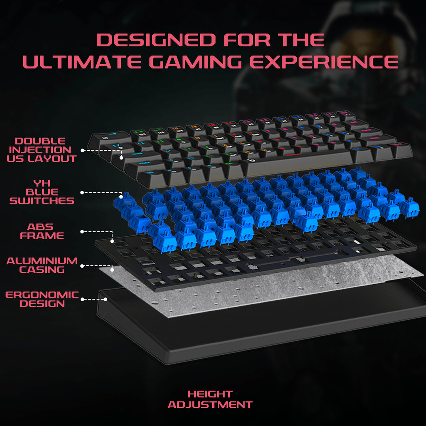  Buy RPM Euro Games Gaming Keyboard and Mouse Combo, Keyboard -  87 Keys, Backlit, Space Saving Design