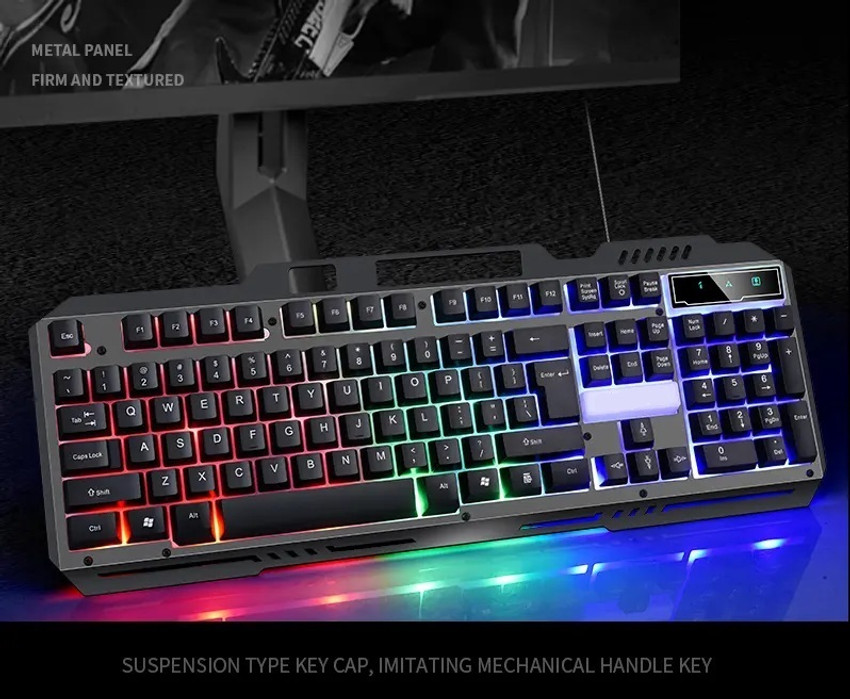 Wired light up keyboard sales