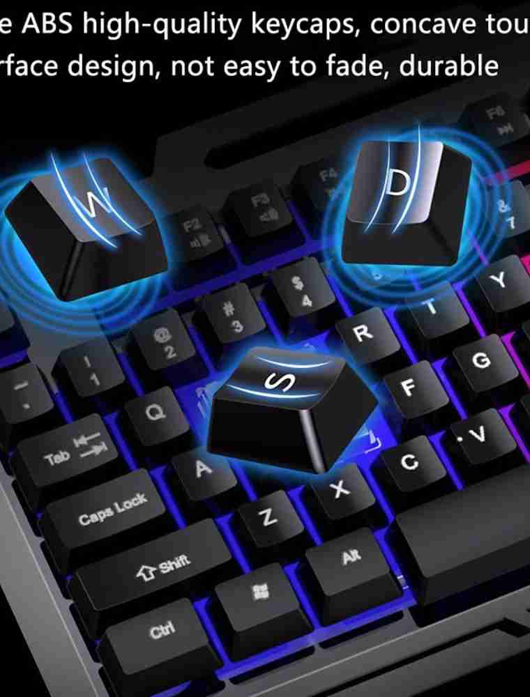  Buy RPM Euro Games Gaming Keyboard Wired, 87 Keys Space Saving  Design, Membrane Keyboard with Mechanical Feel