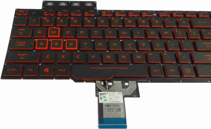 USレイアウトバックライトキーボード交換用 ASUS TUF Gaming FX505D FX505DY FX505DT FX505DU FX504  FX80 US 英語 ノートパソコンキーボード用