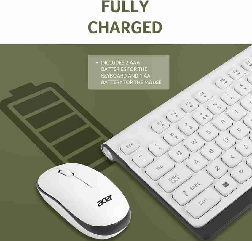 Acer ZC.A01SI.OWD Wireless Standard Multi-device Keyboard  