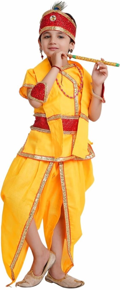 KAKU FANCY DRESSES Lord Krishna Costume for Boys Krishna Dress With Accessories 5 6 Years Kids Costume Wear Price in India Buy KAKU FANCY DRESSES Lord Krishna Costume for Boys Krishna Dress