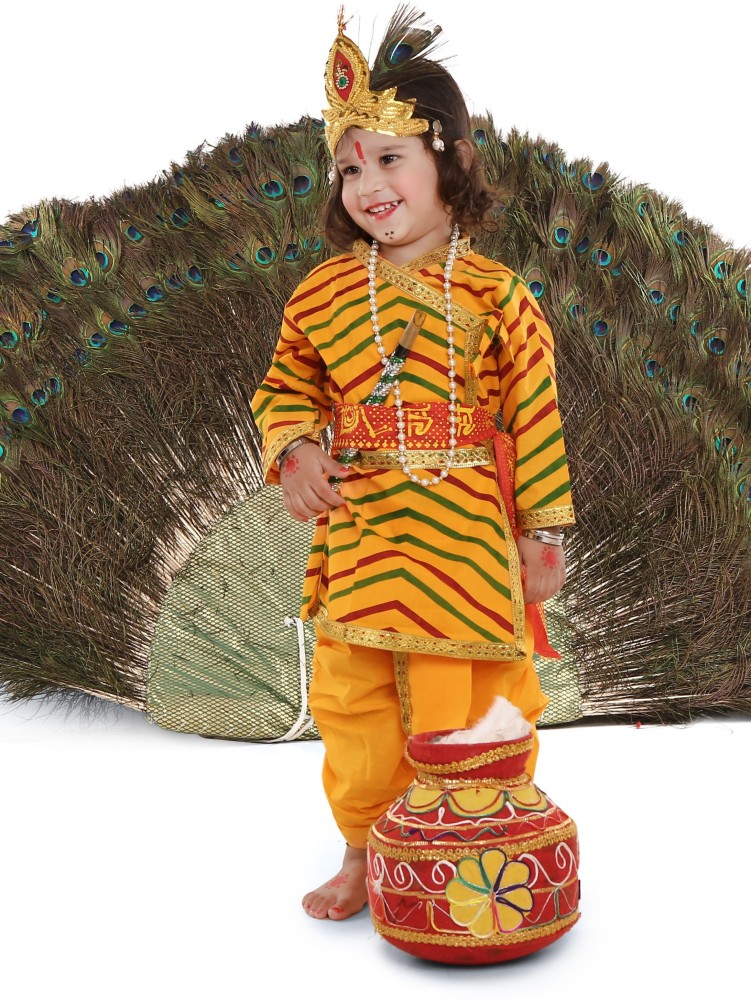 Raj Fancy Dresses Radha and krishna Dress for Kids with Jewellery Accessories for baby Boy Girls Kids Costume Wear Price in India Buy Raj Fancy Dresses Radha and krishna Dress