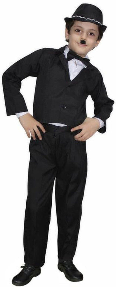 KAKU FANCY DRESSES Charlie Chaplin Costume with Bowtie Hat Mustache 7 8 Years Kids Costume Wear Price in India Buy KAKU FANCY DRESSES Charlie Chaplin Costume with Bowtie Hat Mustache