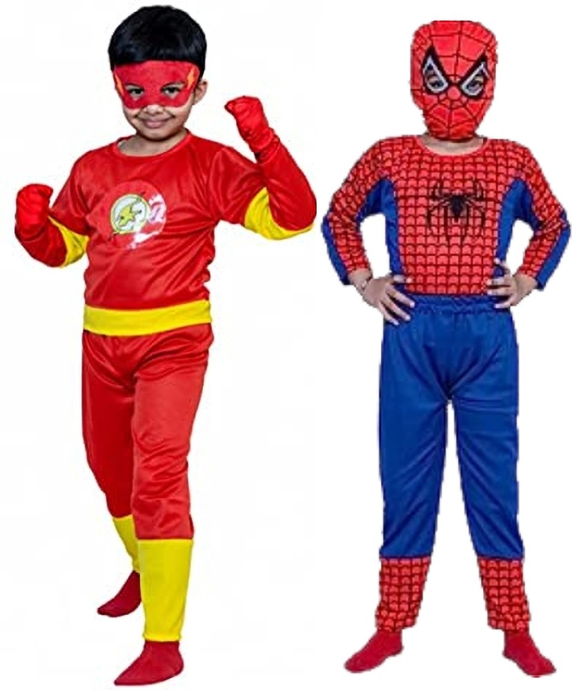 Buy GUSTAVE Spiderman Costume For Kids, Superhero Spider-Man Dress, costume  spider 