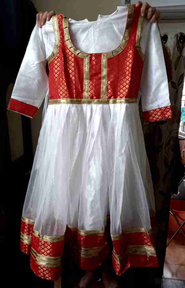 Kathak white dress online clearance