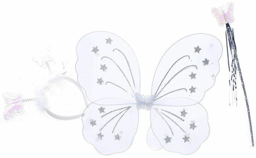White fairy sale wings and wand