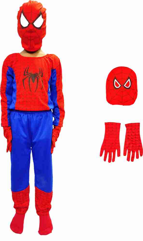 Fancy Dress Top Bottom Set Spiderman Dress Costumes T-shirt + Pant And Mask  Set For Kids at Rs 95/set, स्पाइडरमैन पोषाक in Ghaziabad