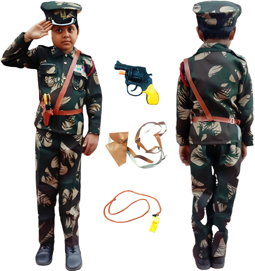 NikkuFancyDress Army Costumes for kids Army dress for Kids Costume Wear Price in India Buy NikkuFancyDress Army Costumes for kids Army dress for Kids Costume Wear online at Flipkart