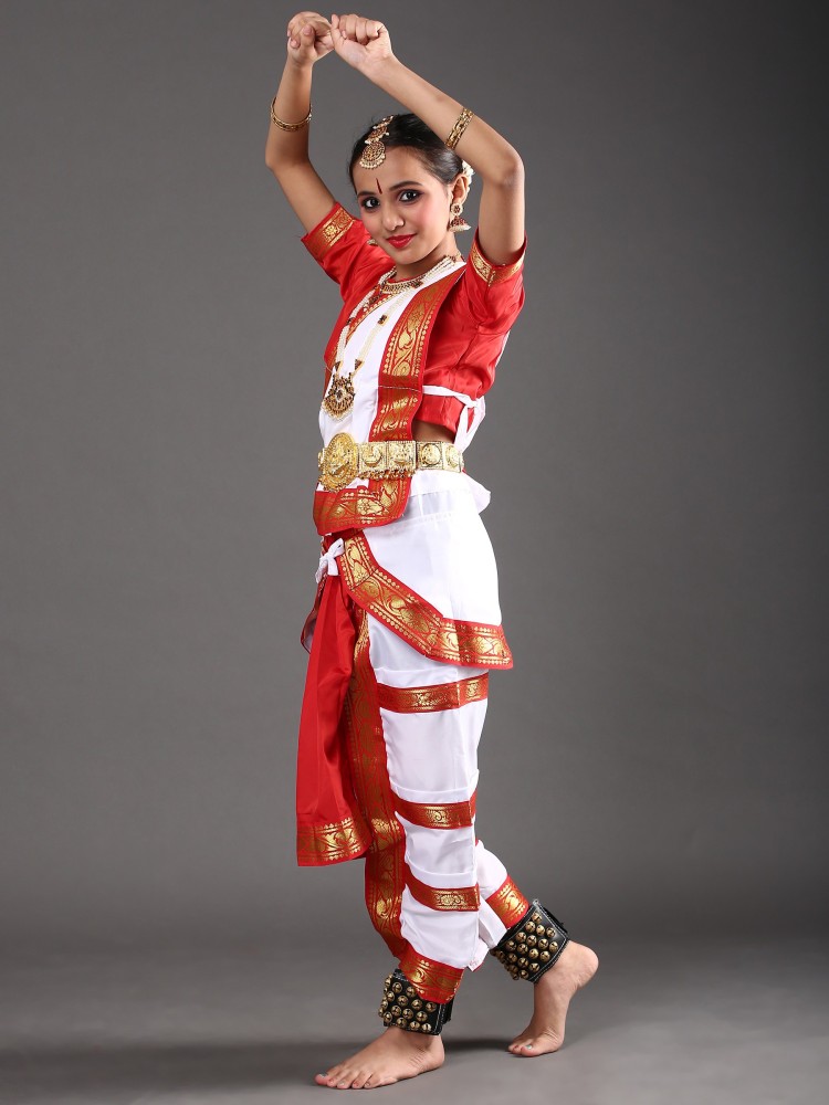 Bharatanatyam shop white dress