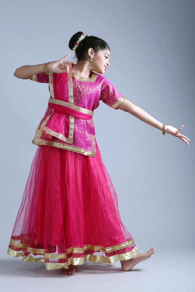 The Dance Bible Girls Rajasthani Ghoomar Folk Dance Costume (Lehenga,Top,Dupatta  Set) (20 (2-4 Years), Multi Green) : Amazon.in: Clothing & Accessories