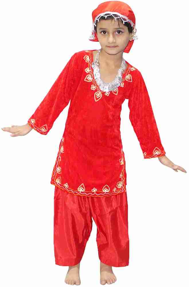 KAKU FANCY DRESSES Kashmiri Salwar Suit Dress For Girls Folk Dance Costume Red 3 4 Years Kids Costume Wear Price in India Buy KAKU FANCY DRESSES Kashmiri Salwar Suit Dress For Girls