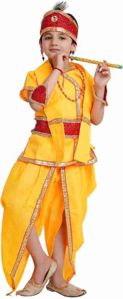 Krishna dress for 5 year boy best sale