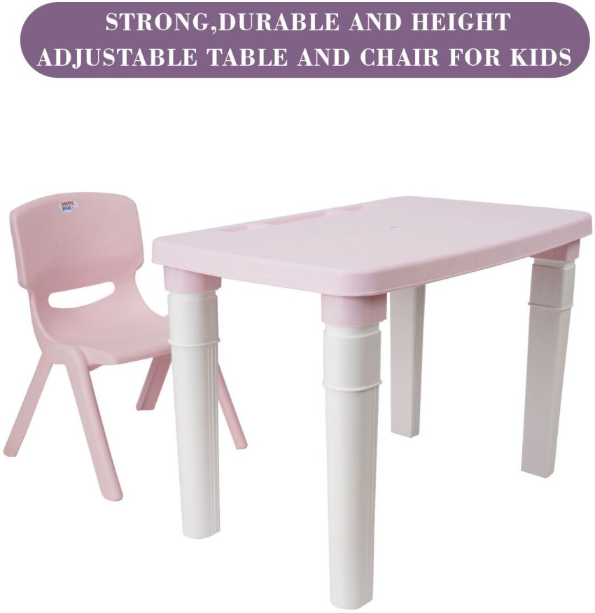 Plastic study outlet table chair set