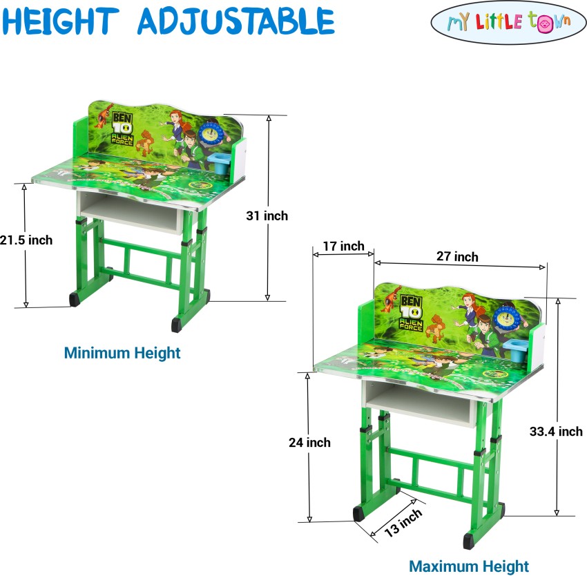 MY LITTLE TOWN Kids study Table & Chair with Adjustable Height