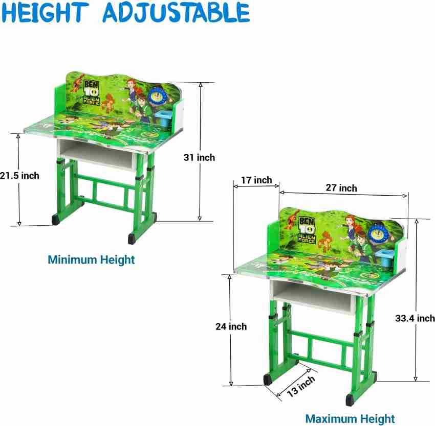 PNASGL Kids study Table & Chair with Adjustable Height Metal Desk Chair  Price in India - Buy PNASGL Kids study Table & Chair with Adjustable Height  Metal Desk Chair online at