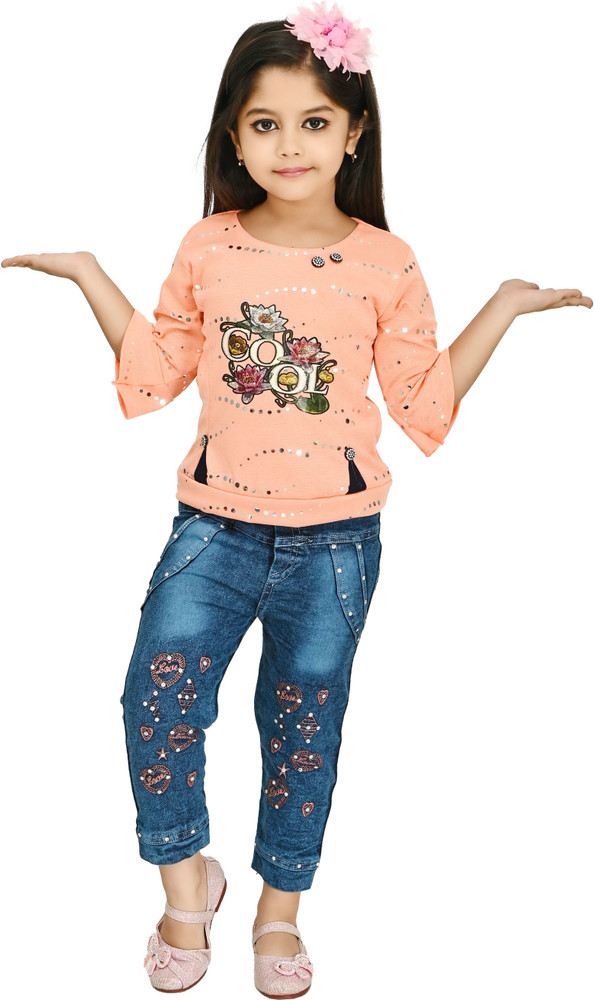 New Fashion Girls Casual Top Jeans Price in India - Buy New Fashion Girls  Casual Top Jeans online at Flipkart.com