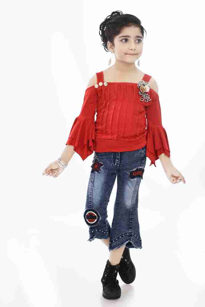 MIMI KIDS N FASHION Girls Casual Top Pant Price in India - Buy MIMI KIDS N FASHION  Girls Casual Top Pant online at