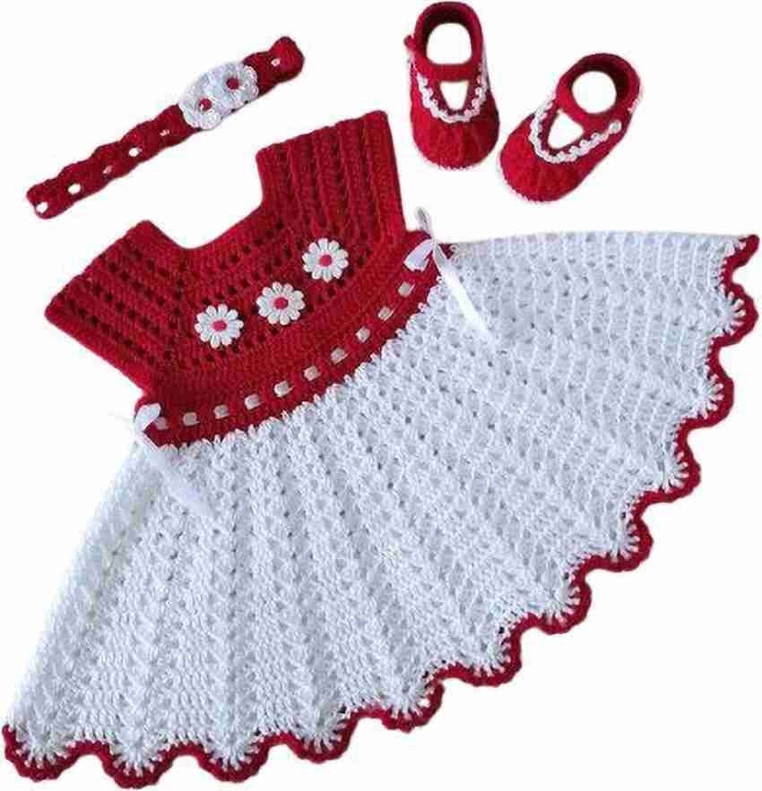 Crochet handmade Baby Girls Casual Sweater Sweater Price in India