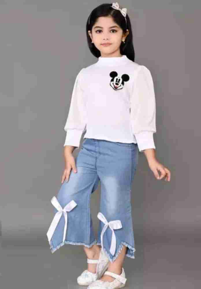 I Naina Dresses Girls Party Festive Top Jeans