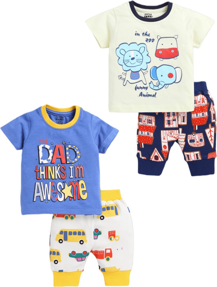 Little Smart Baby Boys Baby Girls Casual T shirt Trouser