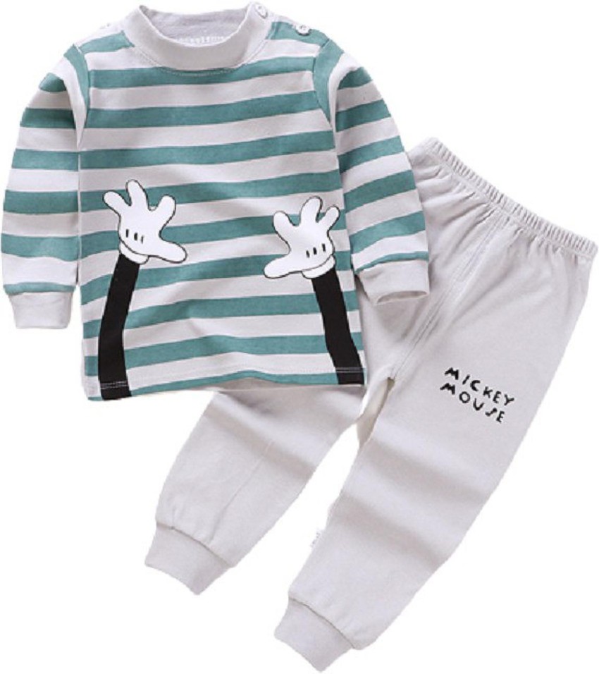 Buy Miyanuby Pyjamas Sets,2PCS Baby Boys Girls Cotton Cartoon Long Sleeve  Tops Tshirt +Long Pants 0-4 Years Toddler… Online at desertcartKUWAIT