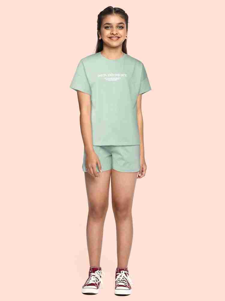M H Juniors Baby Girls Casual T shirt Shorts Price in India Buy