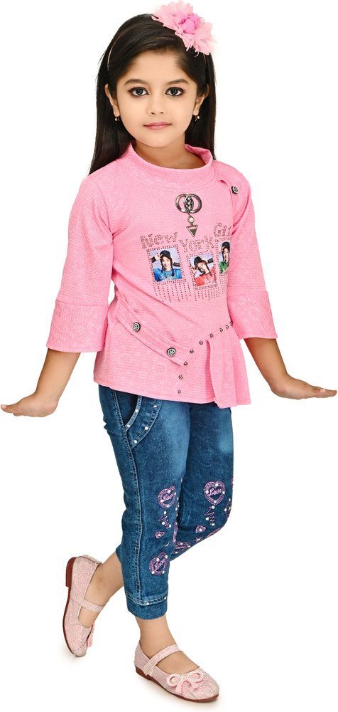 AL MANZAR Girls Casual Top Jeans Price in India Buy AL MANZAR