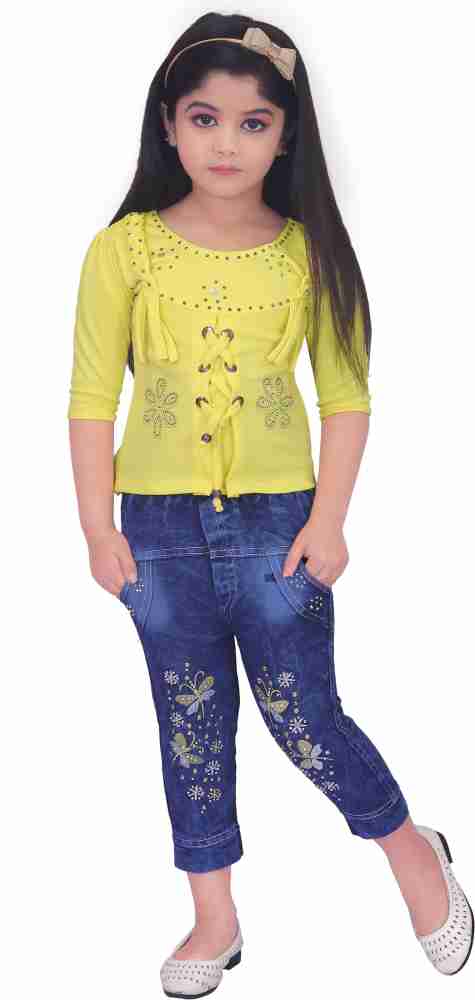 Party wear top top jeans