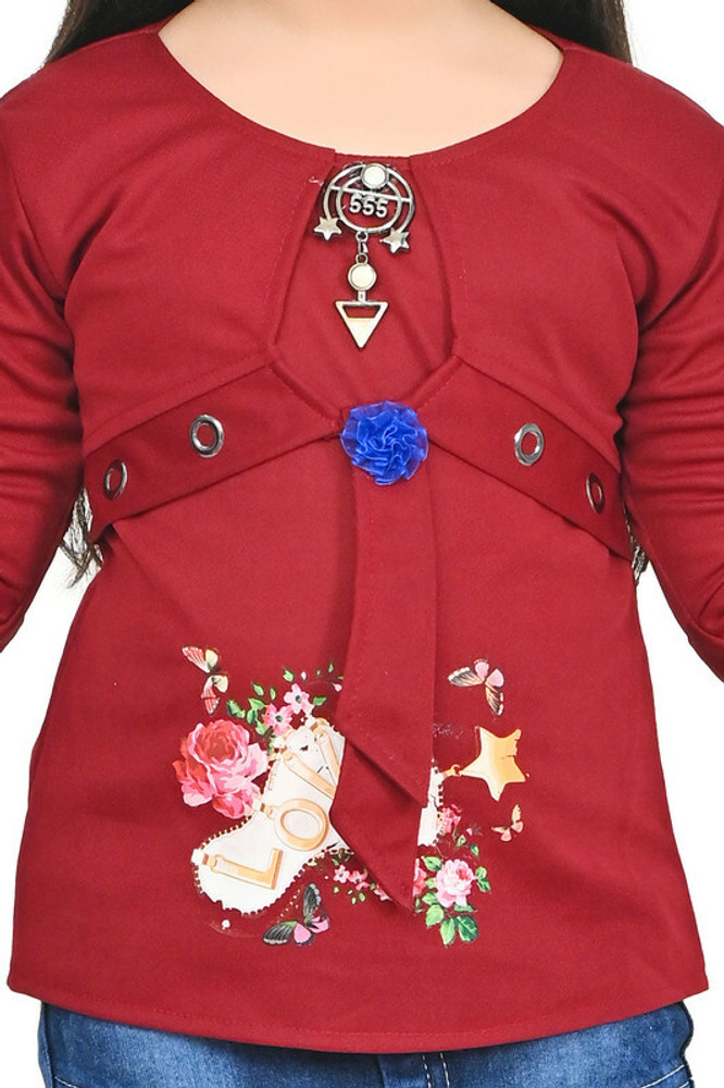 Ladies jeans discount tops flipkart