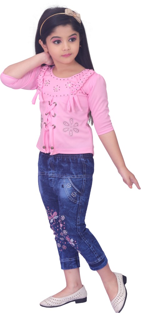 Girls party shop wear jeans top