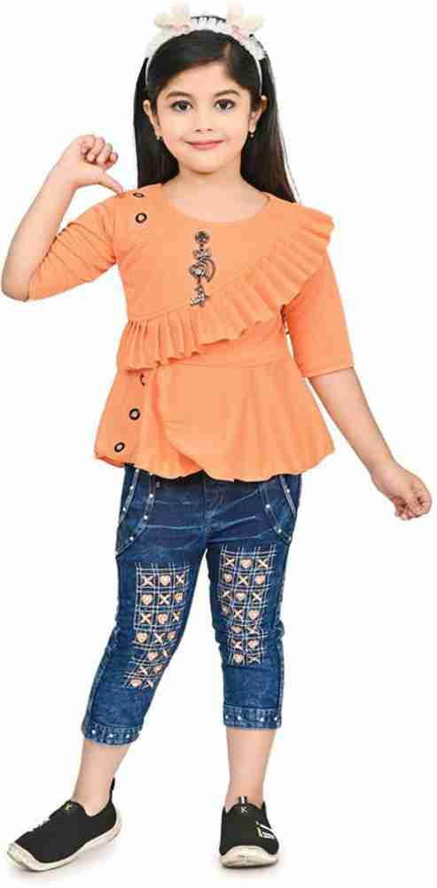 Girls dress shop jeans and top