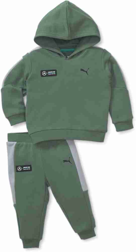 Boys green deals puma tracksuit