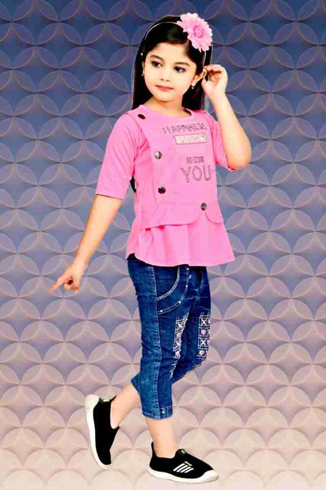 Stylish jeans top hot sale for girl