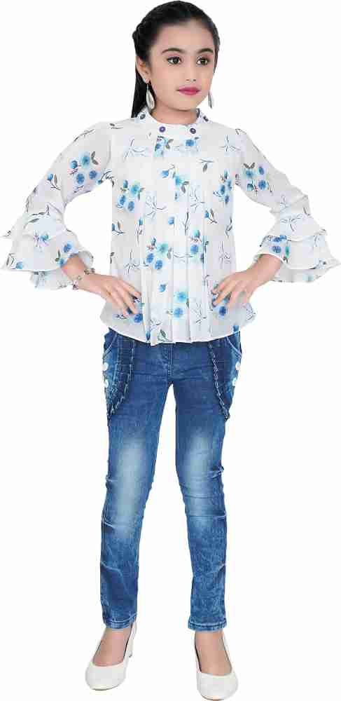 TryZone Girls Party Festive Top Jeans Price in India Buy