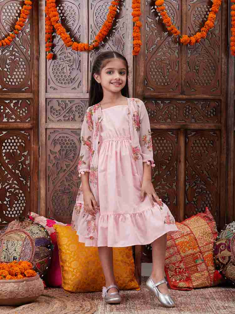 ROJAA Girls Casual Shrug Dress Price in India Buy ROJAA Girls Casual Shrug Dress online at Flipkart