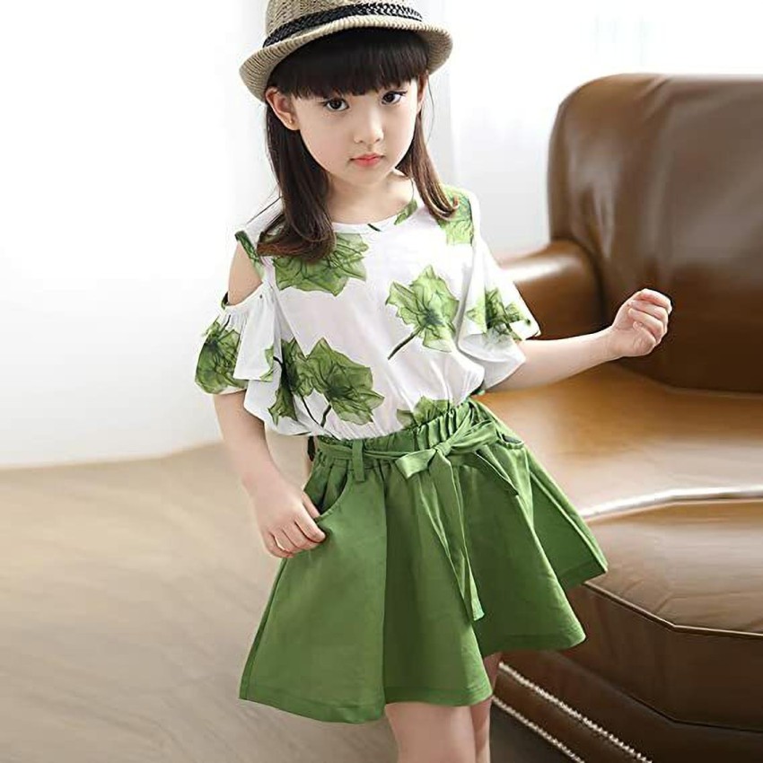 Green skirt baby best sale