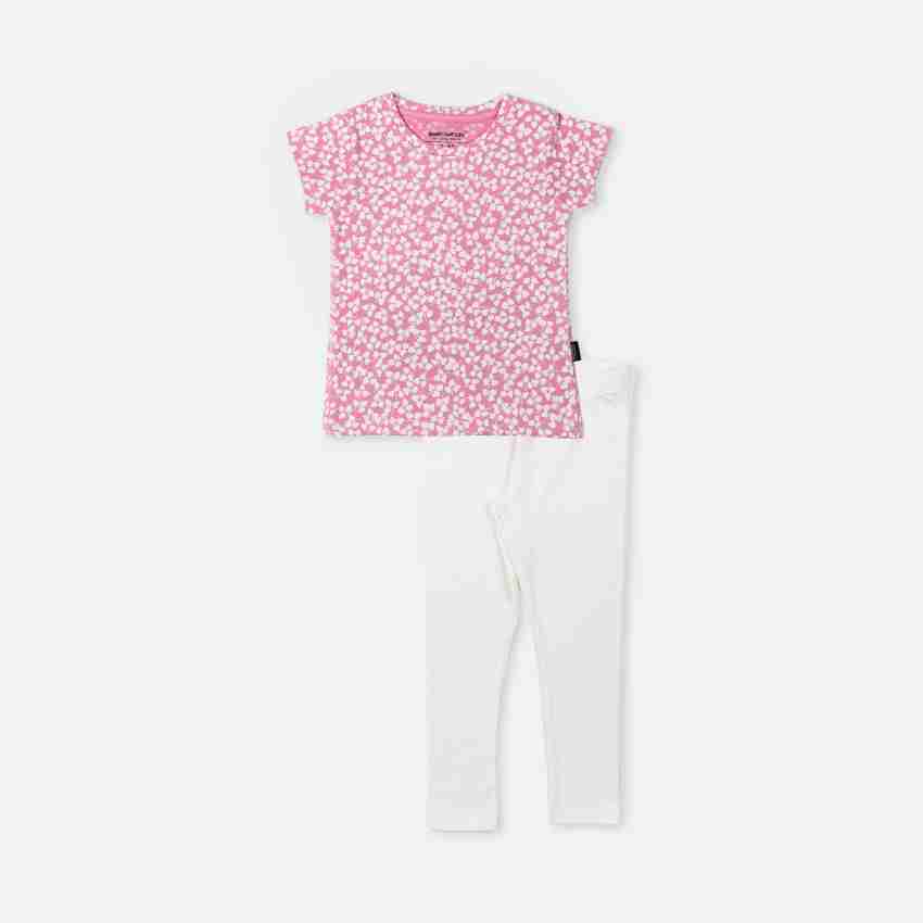 BABY NATION Girls Casual T-shirt Legging Price in India - Buy BABY NATION  Girls Casual T-shirt Legging online at