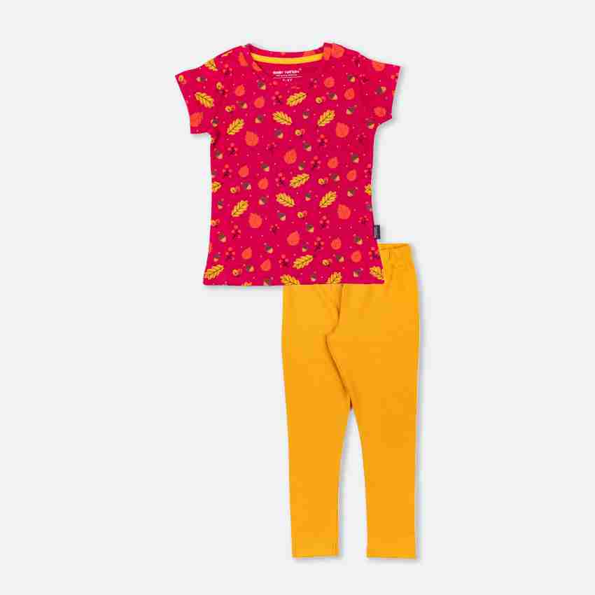 BABY NATION Girls Casual T-shirt Legging Price in India - Buy BABY NATION  Girls Casual T-shirt Legging online at