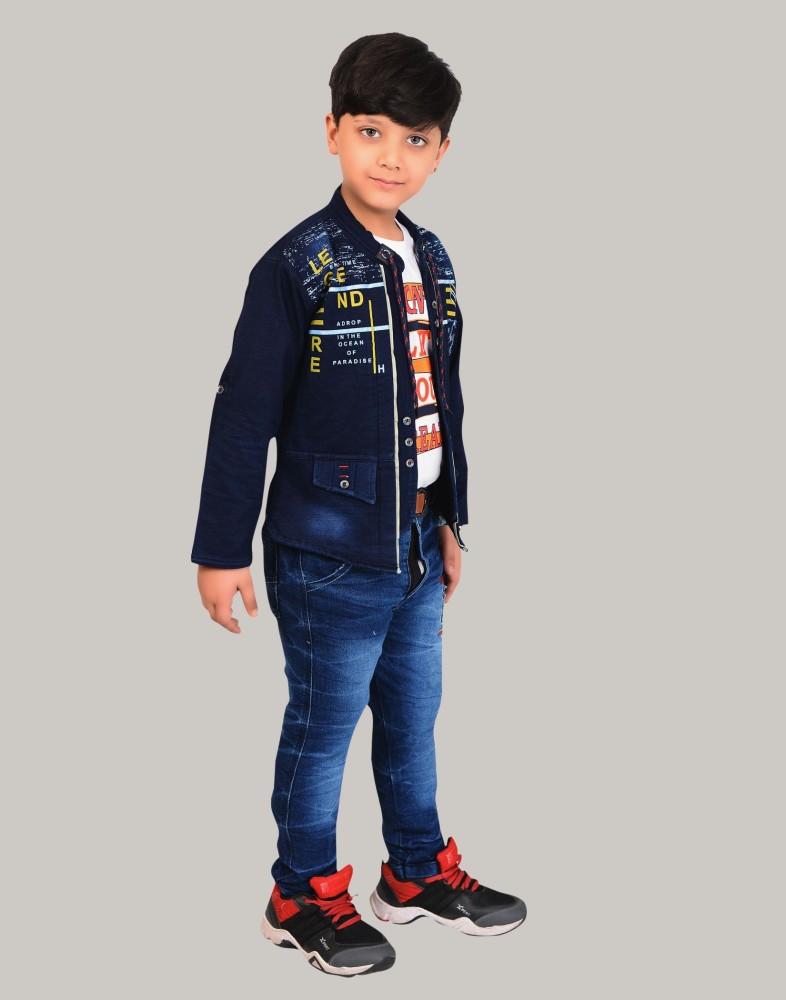 Boys t hotsell shirt with jacket