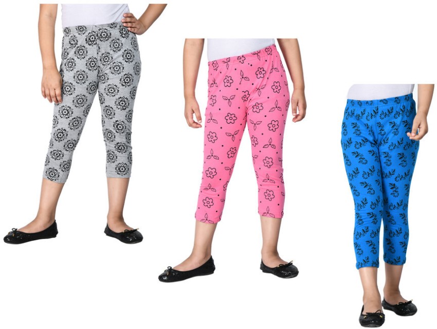 IndiWeaves Capri For Girls Casual Printed Pure Cotton Price in